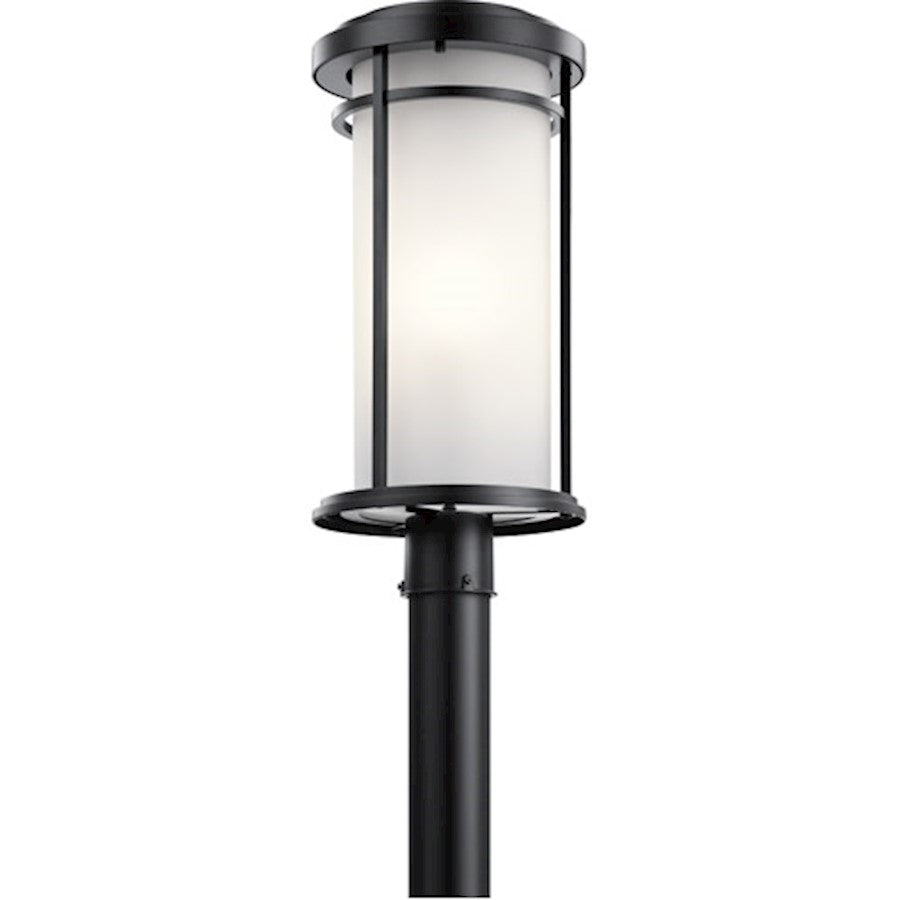 Kichler 1 Light Outdoor Post Lantern, Black - 49690BKL18