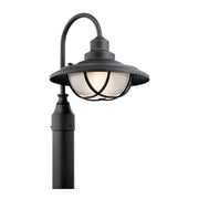 Kichler Harvest Ridge 1 Light Outdoor Post Light, Textured Black - 49694BKT