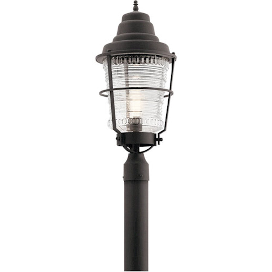 Kichler Chance Harbor 1 Light Outdoor Post Light, Weathered Zinc - 49941WZC