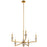 Kichler Calyssa 5 Light Chandelier, Fox Gold - 52001FXG