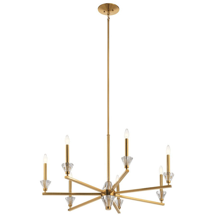 Kichler Calyssa 7 Light Chandelier, Fox Gold - 52002FXG