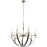 Kichler Artem 34" 7 Light Chandelier, Clear Glass Cylinders, Pewter - 52016CLP