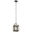 Kichler Vath 8" 1 Light Indoor Pendant, Black/Natural Brass - 52030BKNBR