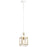 Kichler Vath 8" 1 Light Indoor Pendant, White/Natural Brass - 52030WHNBR