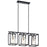 Kichler Kitner 3 Light Linear Chandelier, Polished Nickel/Seeded - 52033PN