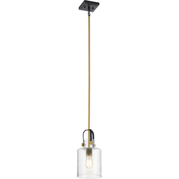 Kichler Kitner 7" 1 Light Pendant, Natural Brass - 52035NBR