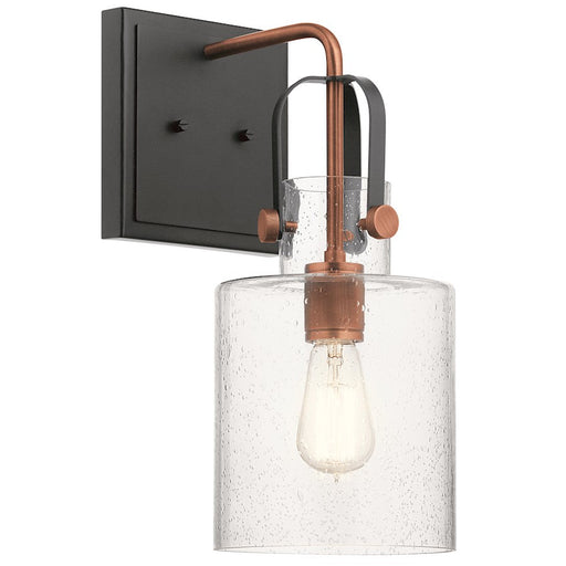 Kichler Kitner 16.5" 1 Light Wall Sconce, Antique Copper - 52036ACO