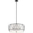 Kichler Birkleigh 11.5" 4 Light Pendant with Satin Etched Glass, Black - 52072BK