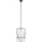 Kichler Birkleigh 18.25" 1 Light Pendant, Satin Etched Glass, Black - 52073BK