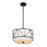 Kichler Birkleigh 3 Light 9" Pendant/Semi Flush Mount, Black - 52074BK