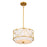 Kichler Birkleigh 3 Light 9" Pendant/Semi Flush Mount, Classic Gold - 52074CLG