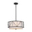 Kichler Birkleigh 3 Light 10" Pendant/Semi Flush Mount, Black - 52075BK