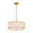 Kichler Birkleigh 3 Light 10" Pendant/Semi Flush Mount, Classic Gold - 52075CLG