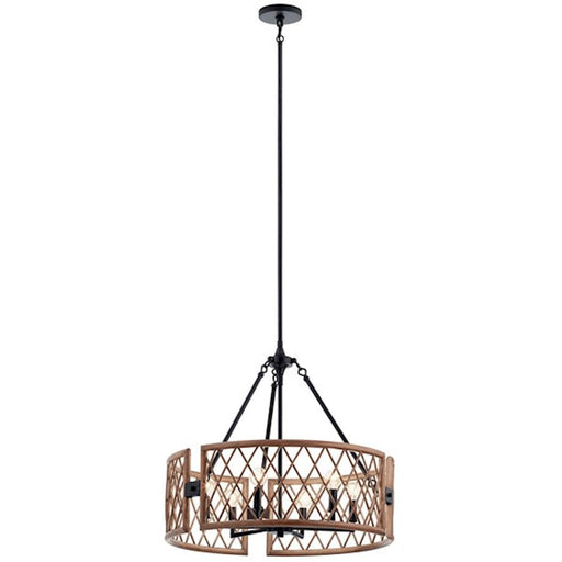 Kichler Oana 6 Light Chandelier, Palm - 52077PAL