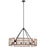 Kichler Oana 6 Light Oval Chandelier, Palm - 52078PAL