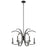 Kichler Cassadee 16.5" 6 Light Chandelier, Black - 52116BK