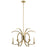 Kichler Cassadee 16.5" 6 Light Chandelier, Brushed Natural Brass - 52116BNB