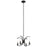 Kichler Cassadee 16" 4 Light Convertible Pendant/Semi Flush, Black - 52119BK