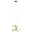 Kichler Cassadee 16" 4 Light Convertible Pendant/Semi Flush, Brass - 52119BNB