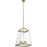 Kichler Darton 25.75" 4 Light Large Foyer Pendant, Clear, Brass - 52124BNB