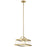 Kichler Darton 13" 3 Light Pendant/Semi Flush, Clear, Brass - 52125BNB