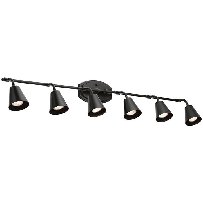 Kichler Sylvia 6 Light Rail Light, Black - 52130BK