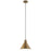 Kichler Zailey 9.5" 1 Light Pendant, Natural Brass - 52176NBR