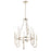 Kichler Kadas 36.25" 6 Light Chandelier, Clear Crystal Glass, Nickel - 52209PN