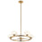 Kichler Pim 40" 5 Light Round Chandelier, Satin Etched Opal, Fox Gold - 52223FXG