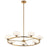 Kichler Pim 40" 7 Light Round Chandelier, Satin Etched Opal, Fox Gold - 52225FXG