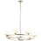 Kichler Pim 40" 7 Light Round Chandelier, Satin Etched Opal, Nickel - 52225PN