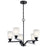 Kichler Skagos 5 Light Chandelier, Black - 52231BK