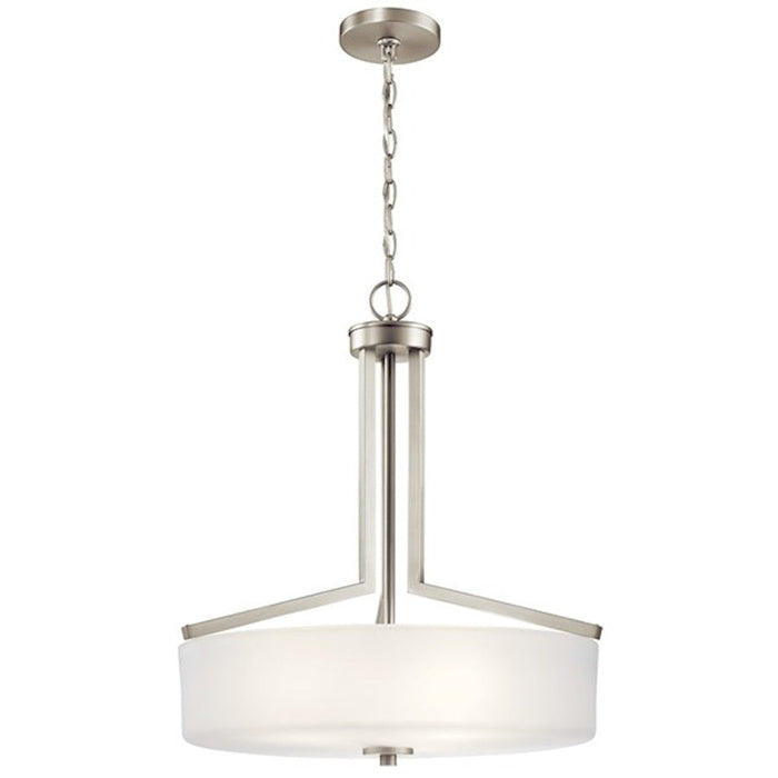 Kichler Skagos 3 Light Pendant, Brushed Nickel - 52234NI