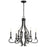 Kichler Ania 6 Light Chandelier, Black - 52240BK