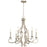 Kichler Ania 6 Light Chandelier, Brushed Nickel - 52240NI