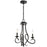 Kichler Ania 3 Light Convertible Chandelier, Black - 52243BK