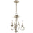 Kichler Ania 3 Light Convertible Chandelier, Brushed Nickel - 52243NI