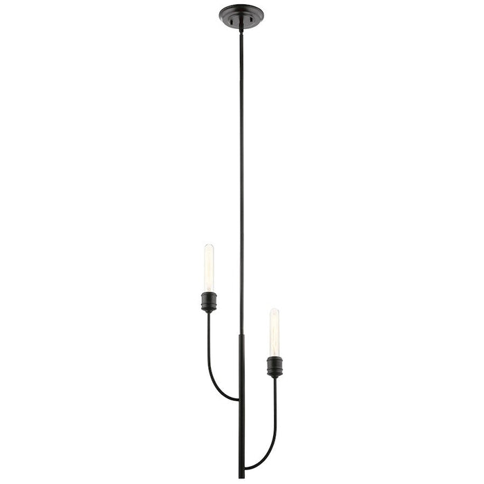 Kichler Hatton 2 Light Pendant, Black - 52258BK