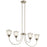 Kichler Voclain 4 Light Linear Chandelier, Brushed Nickel - 52273NI