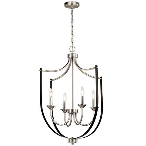 Kichler Tula 4 Light Foyer Chandelier, Brushed Nickel - 52279NI