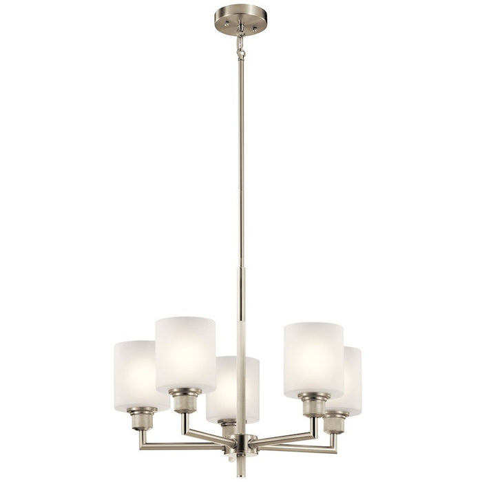 Kichler Lynn Haven 5 Light Chandelier, Brushed Nickel - 52283NI