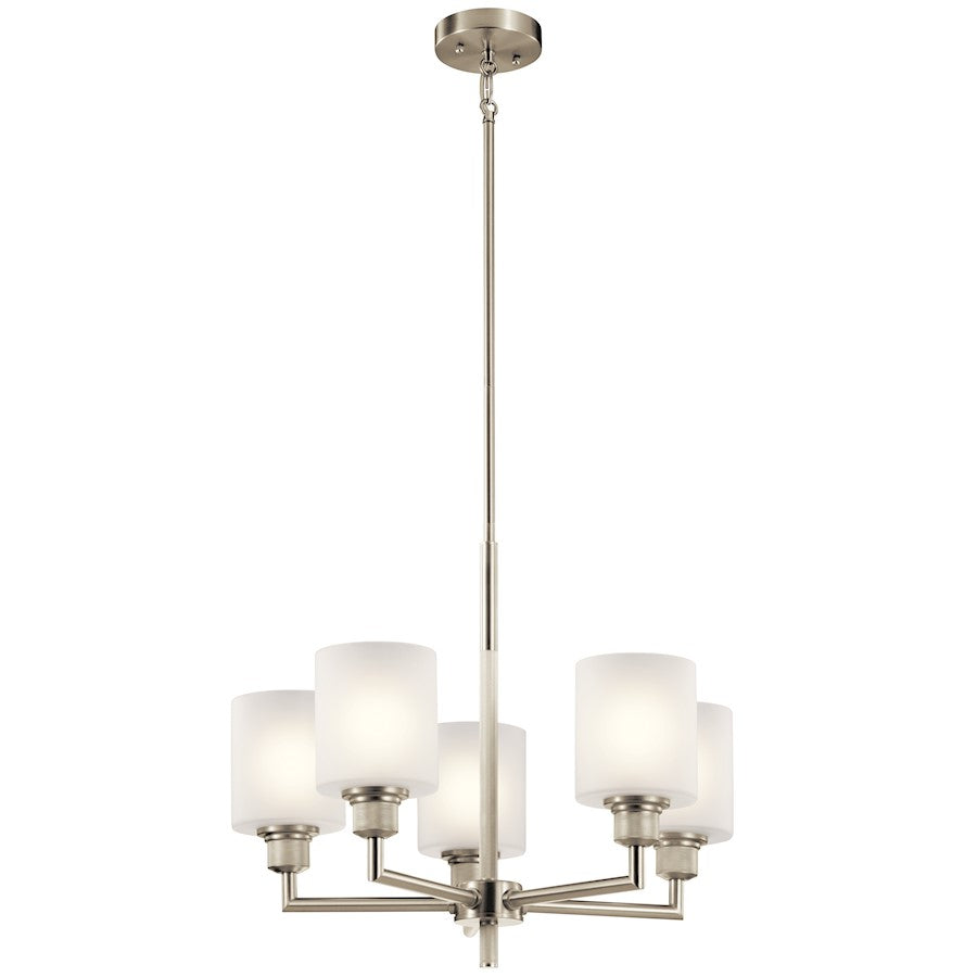 Kichler Lynn Haven 5 Light Chandelier, Brushed Nickel - 52283NI