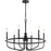 Kichler Capitol Hill 22" 6 Light Chandelier, Black - 52304BK