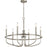 Kichler Capitol Hill 22" 6 Light Chandelier, Brushed Nickel - 52304NI