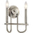 Kichler Capitol Hill 10.75" 2 Light Wall Sconce, Brushed Nickel - 52308NI