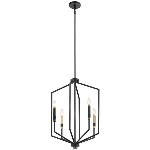 Kichler Armand Large 4 Light Foyer Pendant, Black - 52351BK