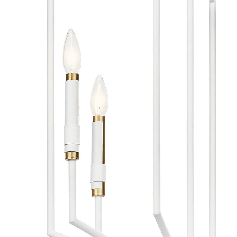 Kichler Armand 4 Light Large Foyer Pendant, White