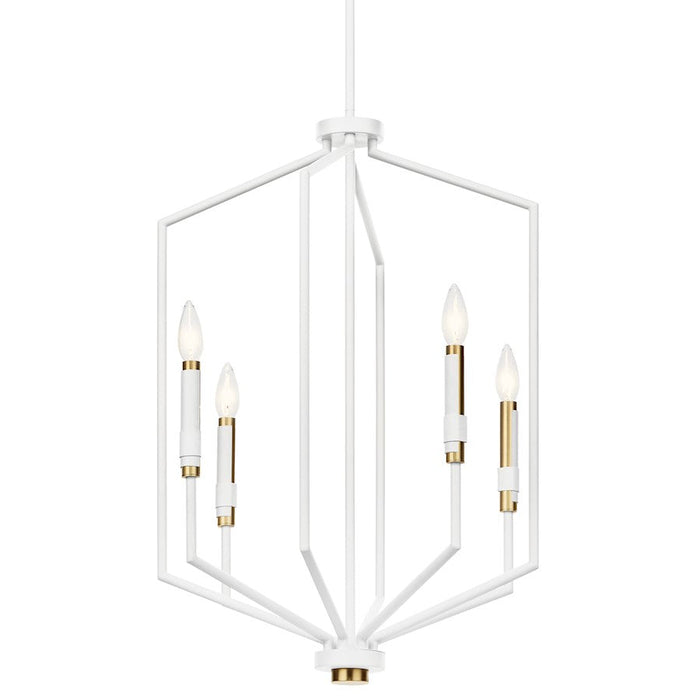 Kichler Armand 4 Light Large Foyer Pendant, White