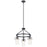 Kichler Everett 3 Light Chandelier, Black/Clear - 52377BK