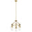 Kichler Everett 3 Light Chandelier, Brushed Brass/Clear - 52377NBR